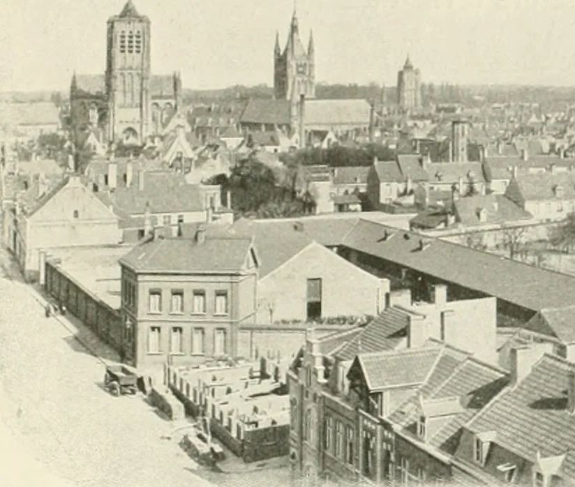An illustration from Bruges et Ypres, 1907, leaf 90