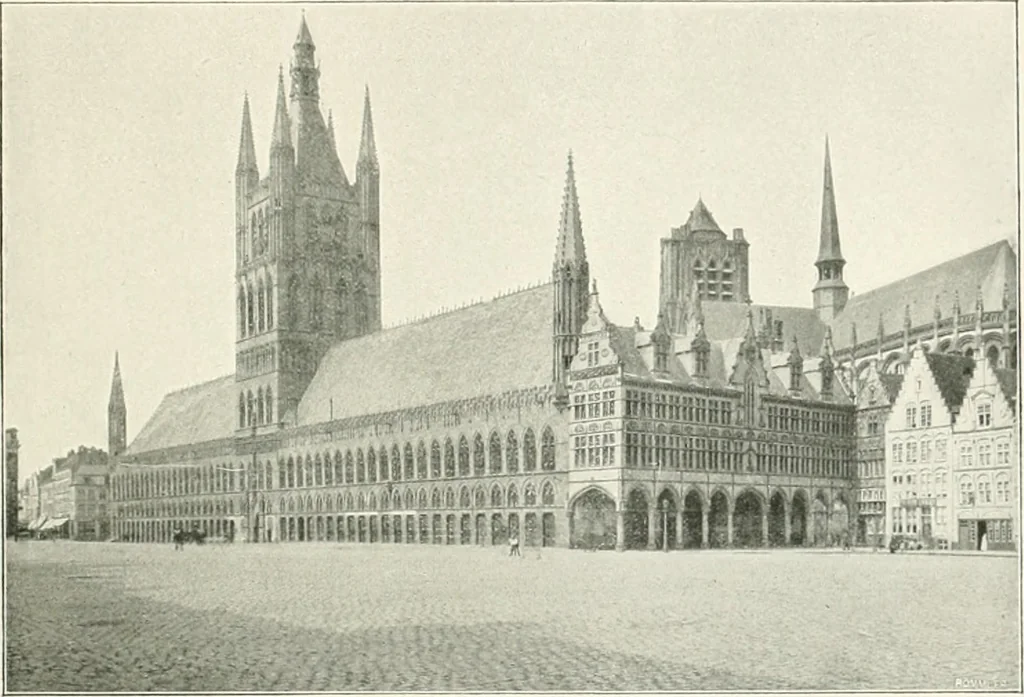 An illustration from Bruges et Ypres, 1907, leaf 96