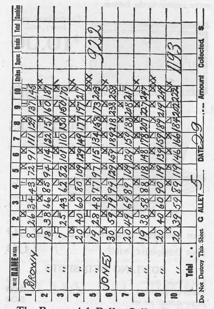 An illustration from Brunswick Bowling Supplies 1915, 1915, leaf 14