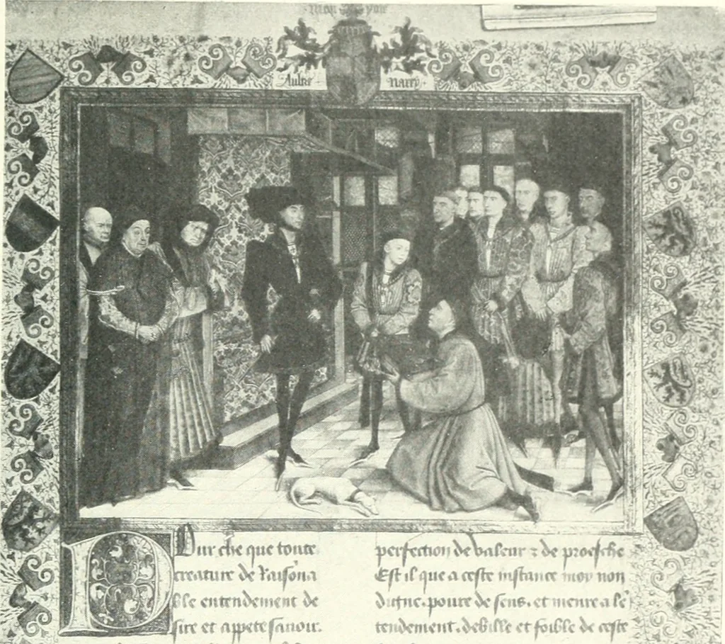 An illustration from Bruxelles, 1910, leaf 80