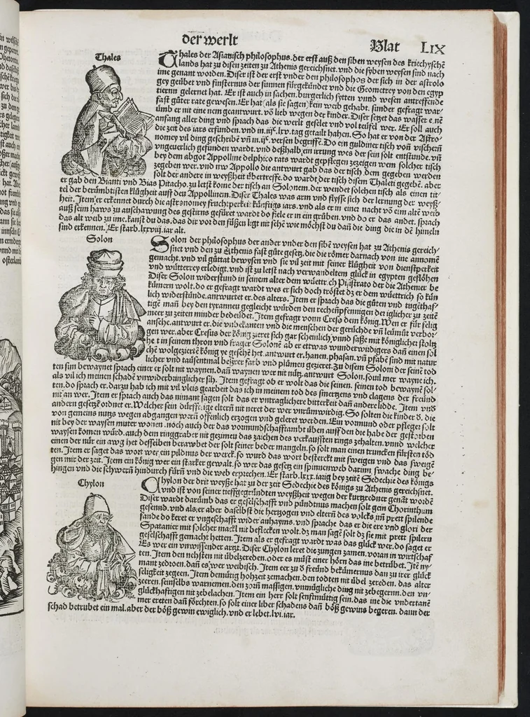 An illustration from Register des Buchs der Croniken vnd Geschichten : mit Figure[n] vnd Pildnüssen von Anbegi[n]n der Welt bis auf dise v[n]nsere Zeit, leaf 138