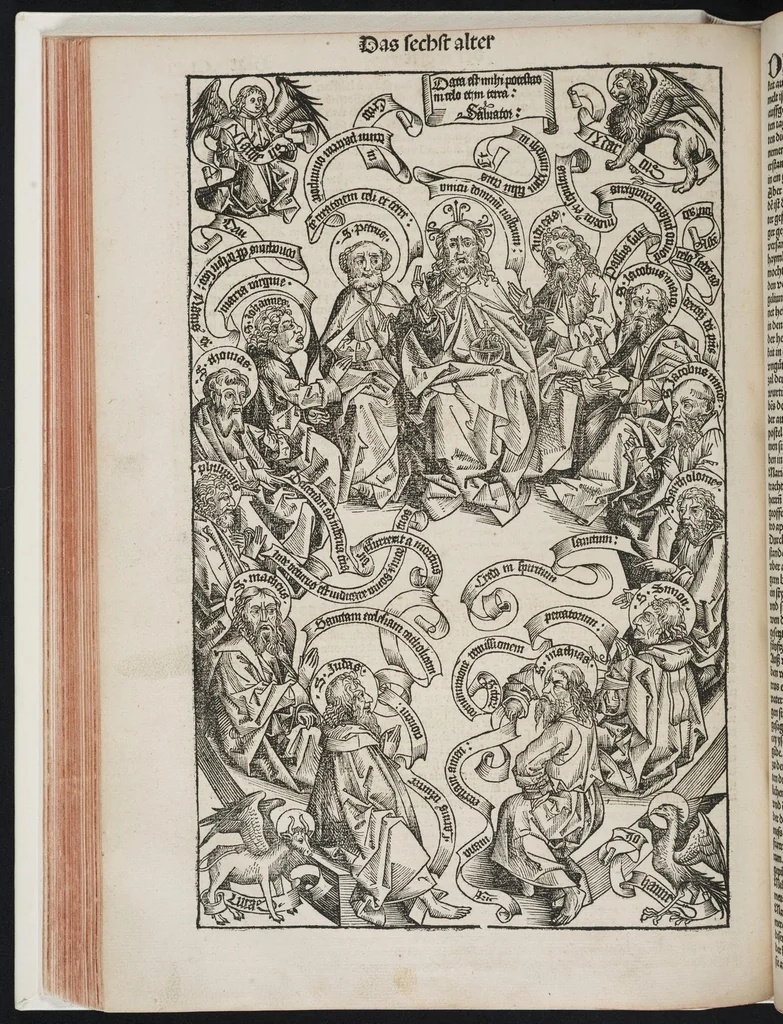 An illustration from Register des Buchs der Croniken vnd Geschichten : mit Figure[n] vnd Pildnüssen von Anbegi[n]n der Welt bis auf dise v[n]nsere Zeit, leaf 223
