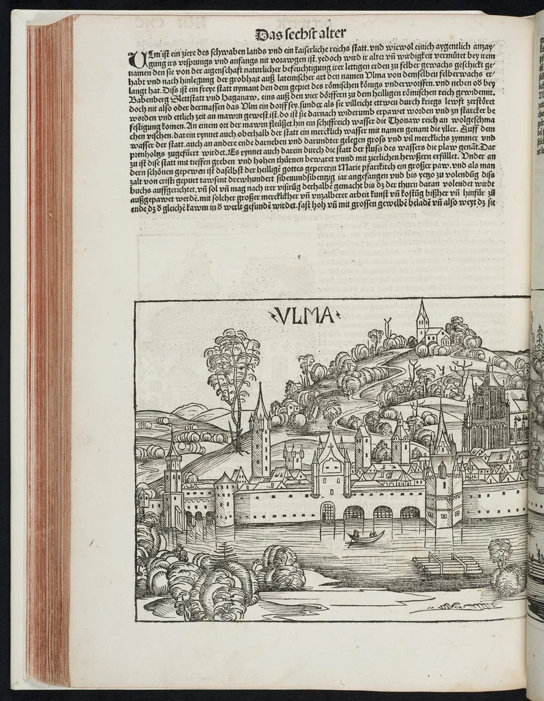 An illustration from Register des Buchs der Croniken vnd Geschichten : mit Figure[n] vnd Pildnüssen von Anbegi[n]n der Welt bis auf dise v[n]nsere Zeit, leaf 401