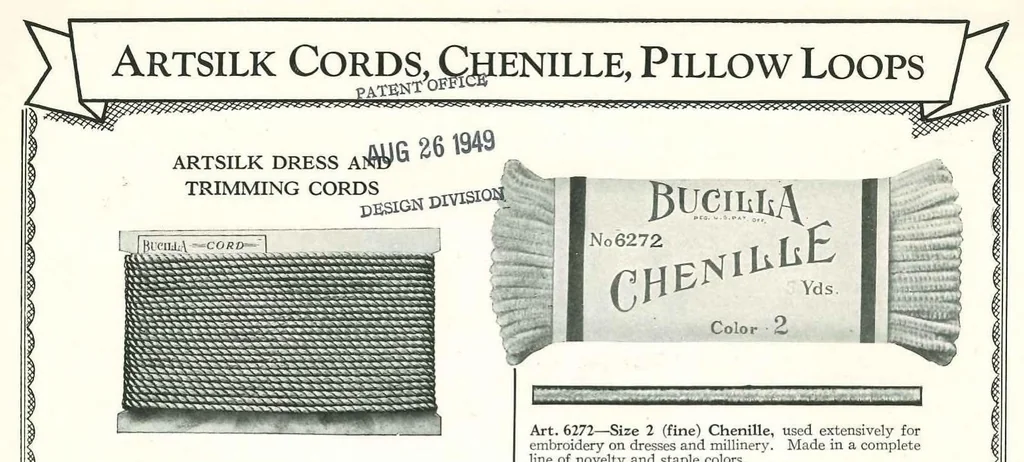 An illustration from Bucilla Art Needlework Trimmings 1929, 1929, leaf 4