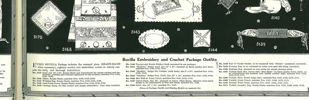 An illustration from Bucilla - Catalogue of Art Needlework, Fall 1916, 1916, leaf 23