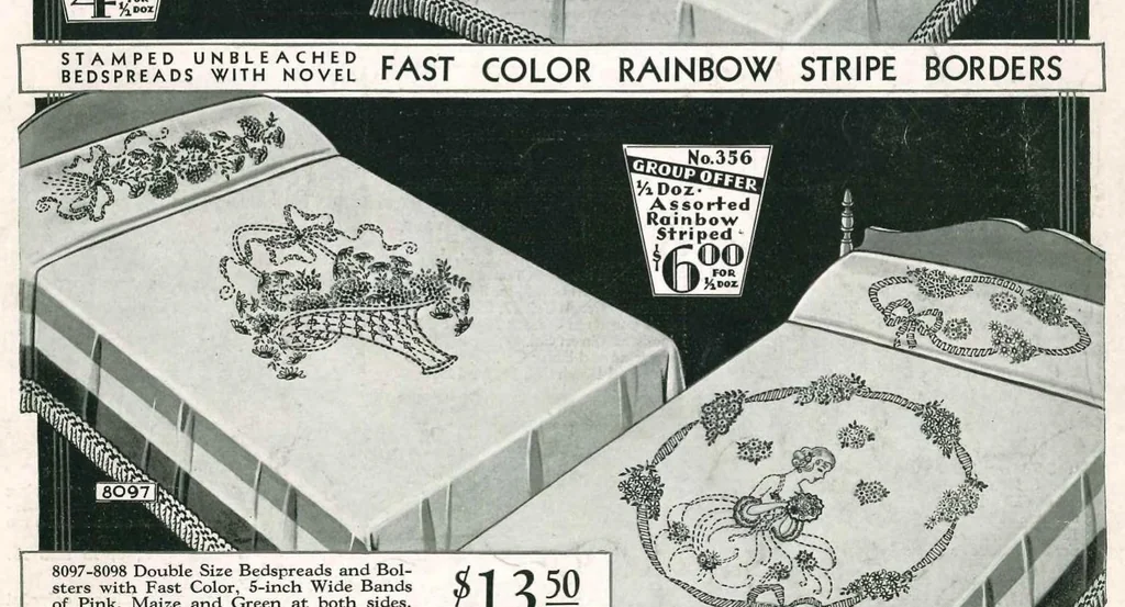 An illustration from Bucilla Stamped Needlework 1930, 1930, leaf 14