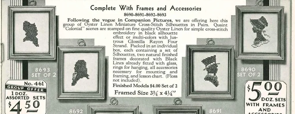 An illustration from Bucilla Needlework Products Fall 1930, 1930, leaf 48