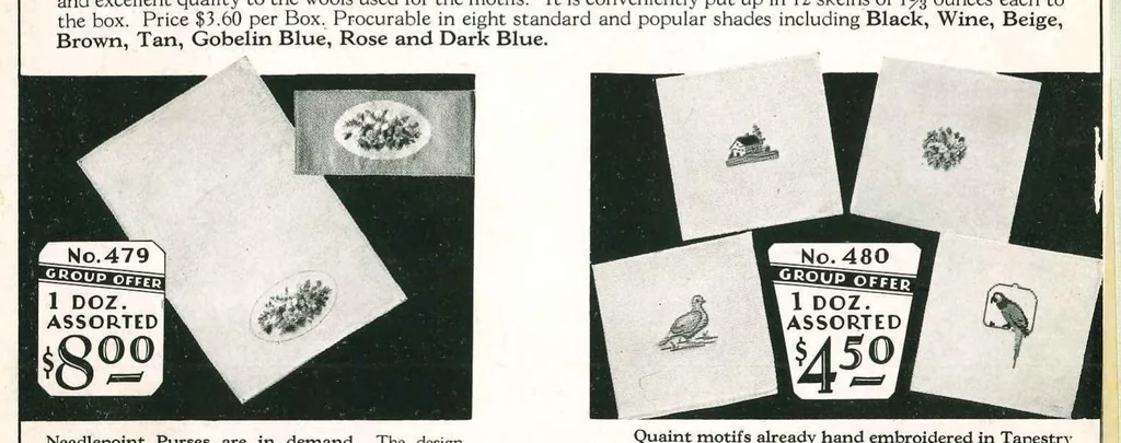 An illustration from Bucilla Needlework Products Fall 1930, 1930, leaf 51