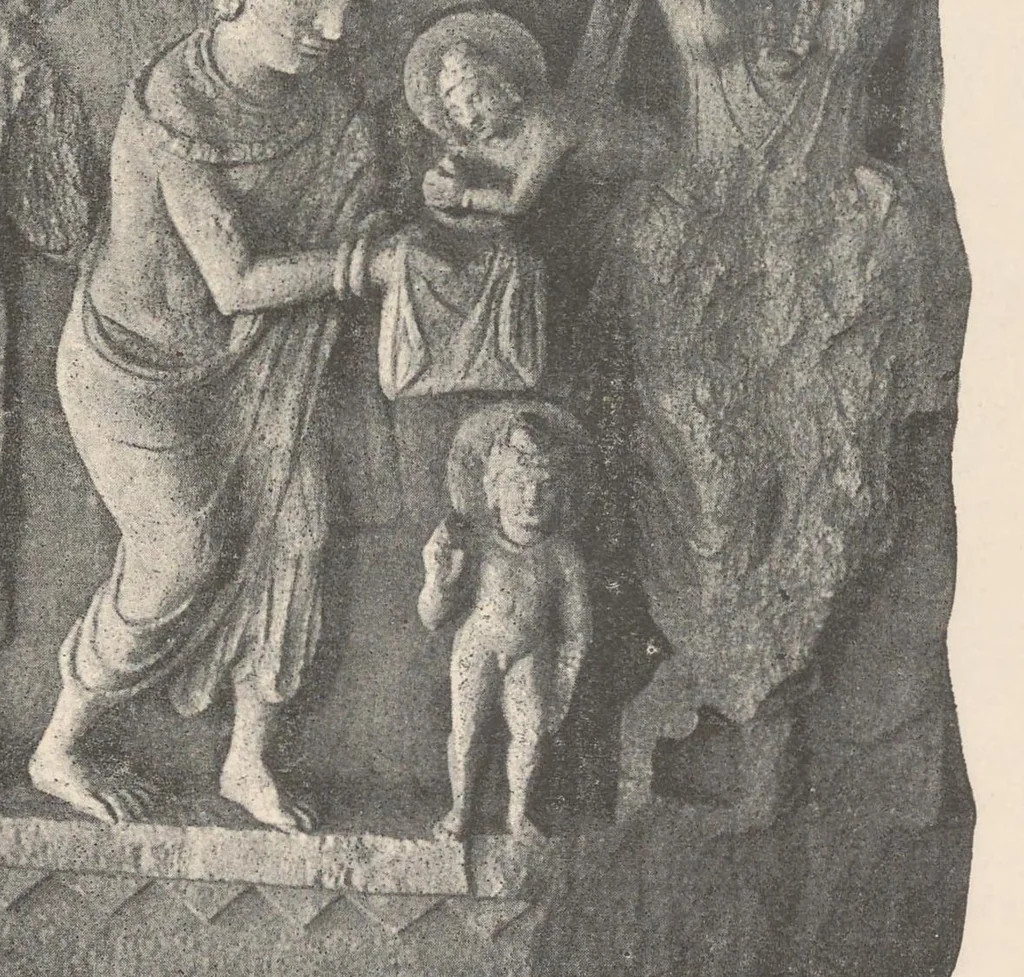 An illustration from Buddhist art in India : translated from the 'Handbuch' of Albert Grünwedel, 1901, leaf 124
