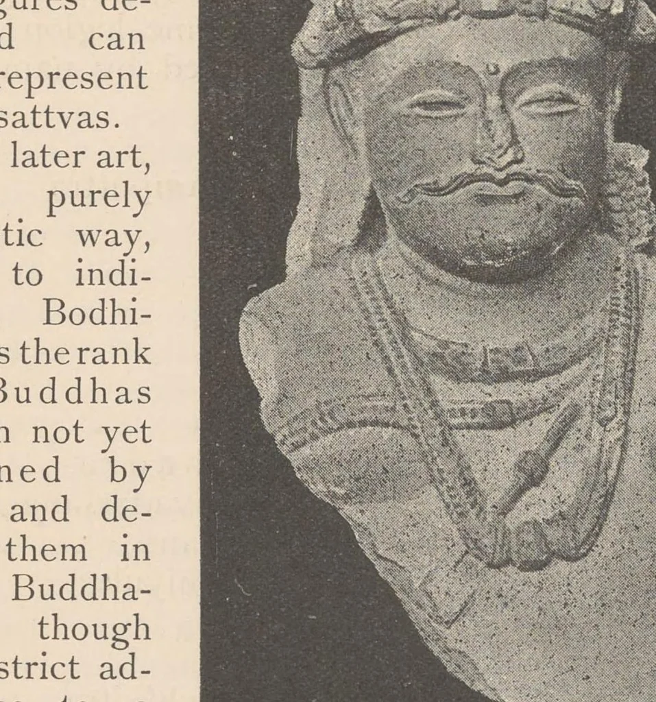 An illustration from Buddhist art in India : translated from the 'Handbuch' of Albert Grünwedel, 1901, leaf 197