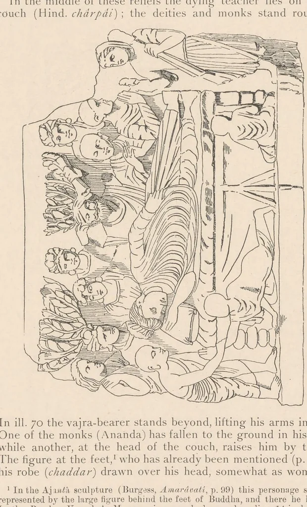 An illustration from Buddhist art in India : translated from the 'Handbuch' of Albert Grünwedel, 1901, leaf 130