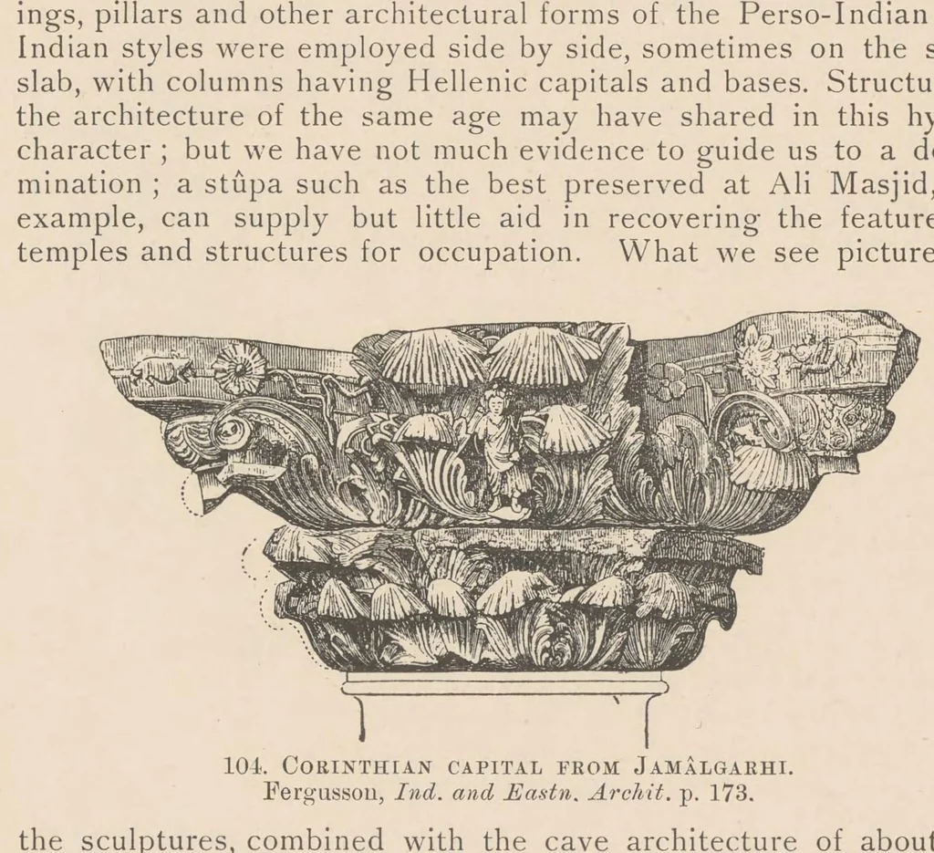 An illustration from Buddhist art in India : translated from the 'Handbuch' of Albert Grünwedel, 1901, leaf 164