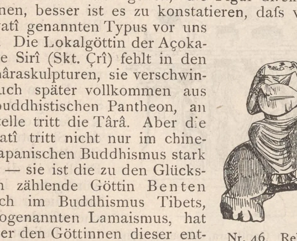 An illustration from Buddhistische kunst in Indien, 1900, leaf 119