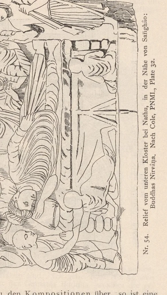 An illustration from Buddhistische kunst in Indien, 1900, leaf 129