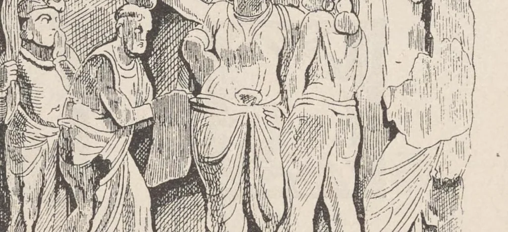 An illustration from Buddhistische kunst in Indien, 1900, leaf 143