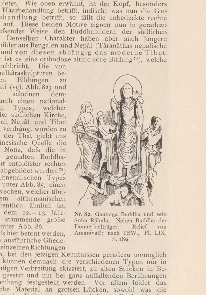 An illustration from Buddhistische kunst in Indien, 1900, leaf 169