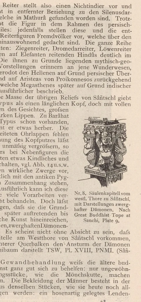 An illustration from Buddhistische kunst in Indien, 1900, leaf 53