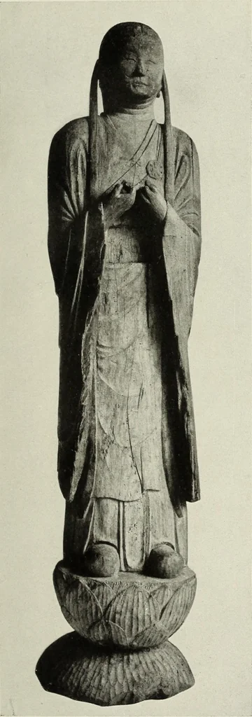 An illustration from Buddhistische plastik in Japan bis in den beginn des 8. jahrhunderts n. Chr, 1919, leaf 212