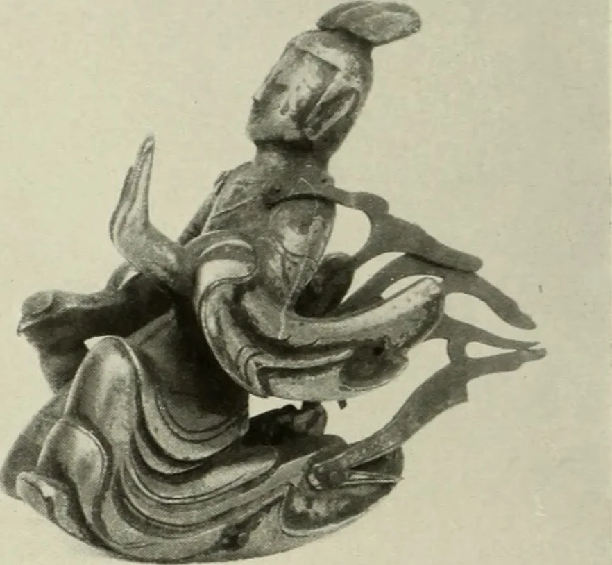 An illustration from Buddhistische plastik in Japan bis in den beginn des 8. jahrhunderts n. Chr, 1919, leaf 213