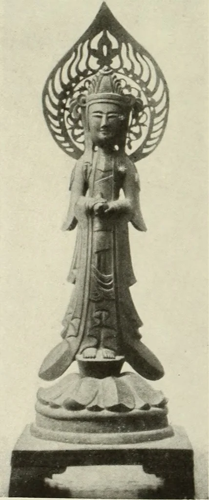 An illustration from Buddhistische plastik in Japan bis in den beginn des 8. jahrhunderts n. Chr, 1919, leaf 213