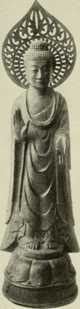 An illustration from Buddhistische plastik in Japan bis in den beginn des 8. jahrhunderts n. Chr, 1919, leaf 213