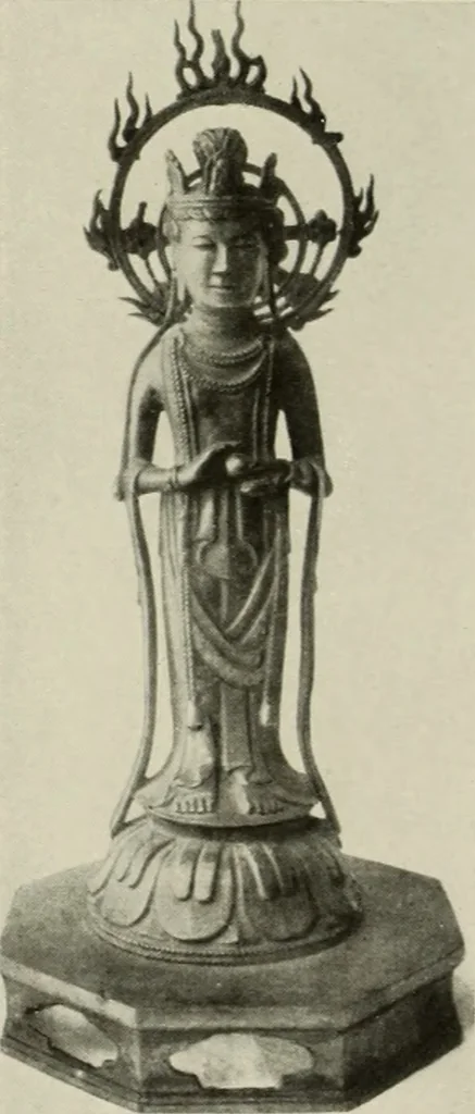 An illustration from Buddhistische plastik in Japan bis in den beginn des 8. jahrhunderts n. Chr, 1919, leaf 213