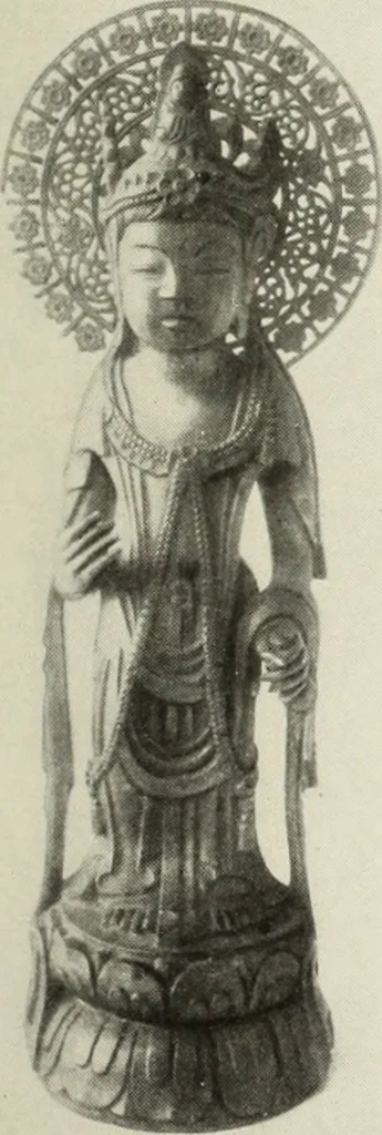 An illustration from Buddhistische plastik in Japan bis in den beginn des 8. jahrhunderts n. Chr, 1919, leaf 214