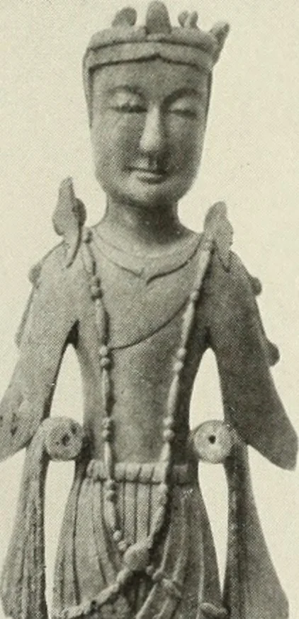 An illustration from Buddhistische plastik in Japan bis in den beginn des 8. jahrhunderts n. Chr, 1919, leaf 214