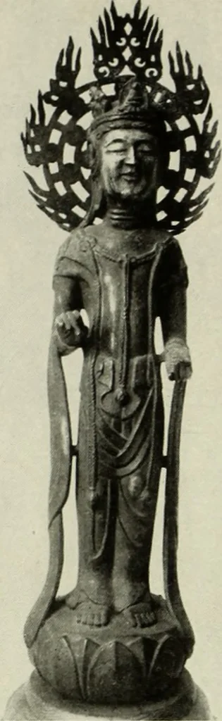 An illustration from Buddhistische plastik in Japan bis in den beginn des 8. jahrhunderts n. Chr, 1919, leaf 215