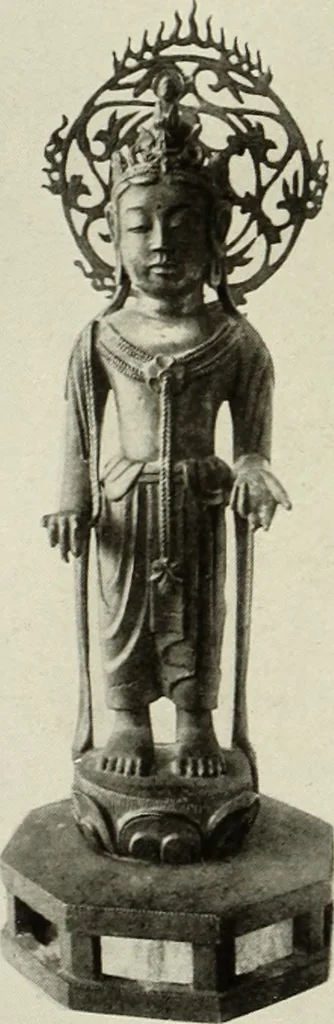 An illustration from Buddhistische plastik in Japan bis in den beginn des 8. jahrhunderts n. Chr, 1919, leaf 215