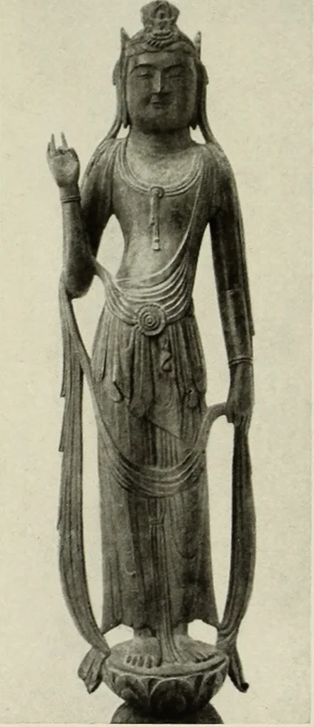 An illustration from Buddhistische plastik in Japan bis in den beginn des 8. jahrhunderts n. Chr, 1919, leaf 215