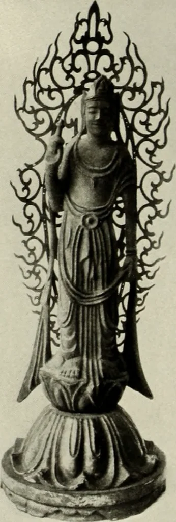 An illustration from Buddhistische plastik in Japan bis in den beginn des 8. jahrhunderts n. Chr, 1919, leaf 215
