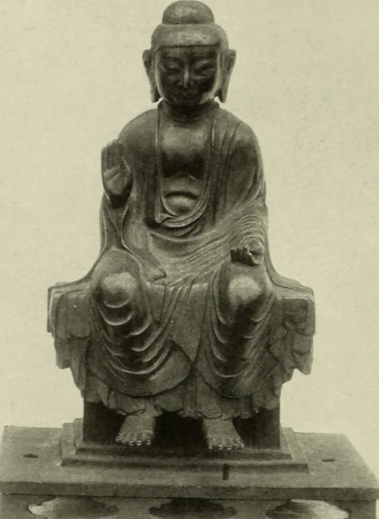 An illustration from Buddhistische plastik in Japan bis in den beginn des 8. jahrhunderts n. Chr, 1919, leaf 217