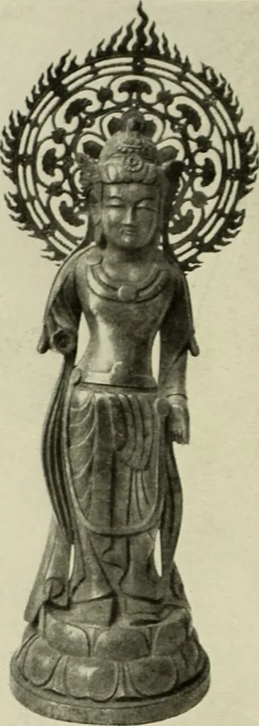 An illustration from Buddhistische plastik in Japan bis in den beginn des 8. jahrhunderts n. Chr, 1919, leaf 217