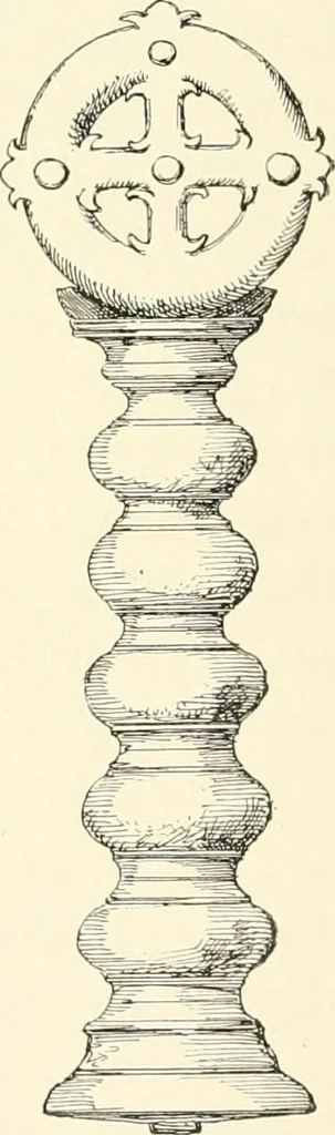 An illustration from The Buddhist praying-wheel : a collection of material bearing upon the symbolism of the wheel and circular movements in custom and religious ritual, 1896, leaf 107