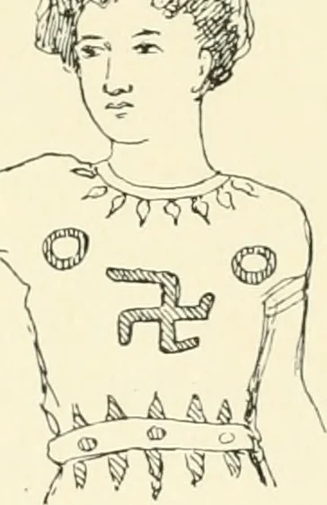 An illustration from The Buddhist praying-wheel : a collection of material bearing upon the symbolism of the wheel and circular movements in custom and religious ritual, 1896, leaf 118