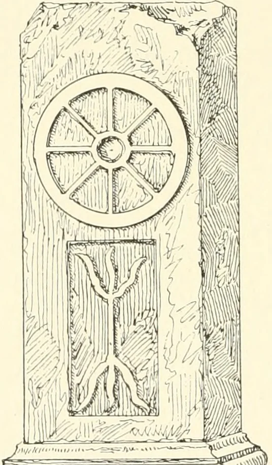 An illustration from The Buddhist praying-wheel : a collection of material bearing upon the symbolism of the wheel and circular movements in custom and religious ritual, 1896, leaf 263