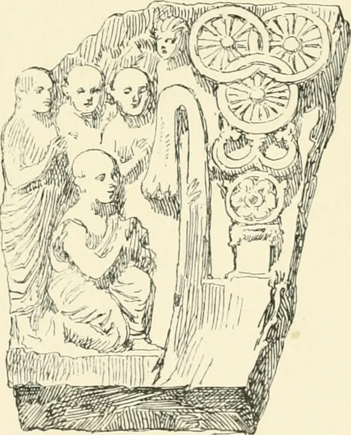 An illustration from The Buddhist praying-wheel : a collection of material bearing upon the symbolism of the wheel and circular movements in custom and religious ritual, 1896, leaf 278
