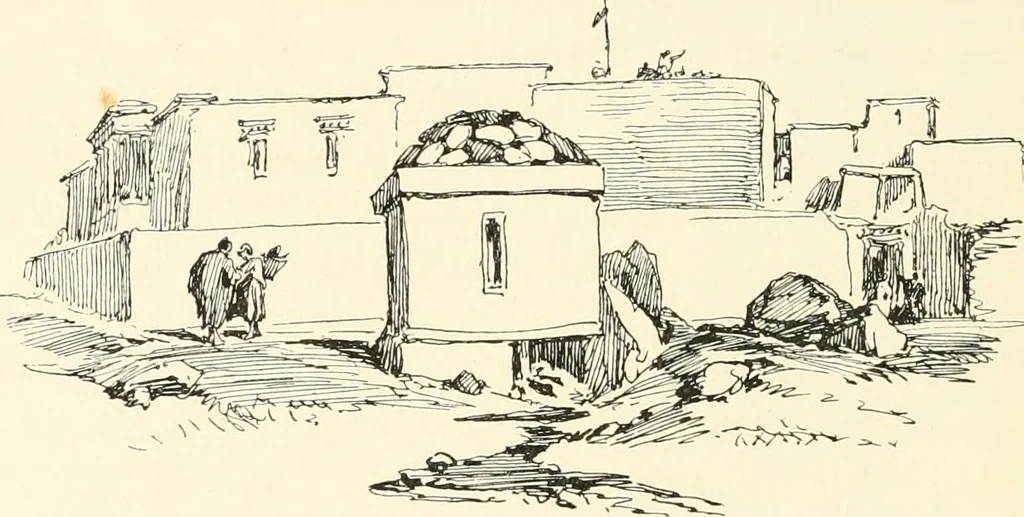An illustration from The Buddhist praying-wheel : a collection of material bearing upon the symbolism of the wheel and circular movements in custom and religious ritual, 1896, leaf 31