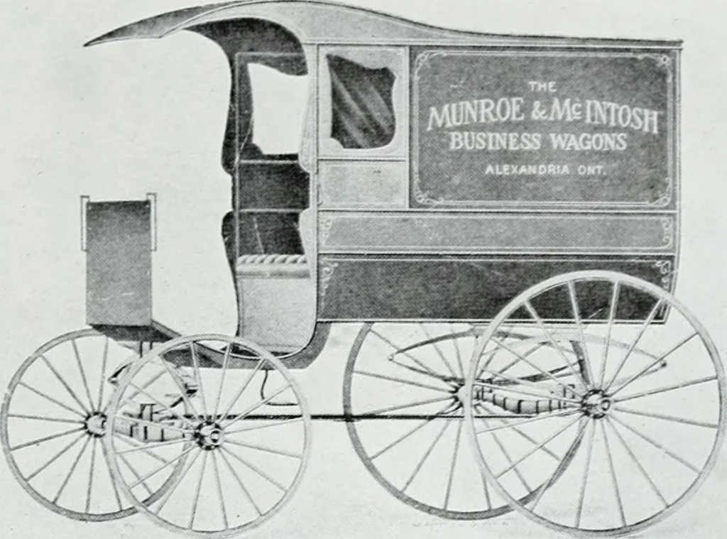 An illustration from The buggy from Glengarry : fine grade vehicles manufactured by the Munro & McIntosh Carriage Co., Limited, Alexandria, Ontario, Canada. --, 1890, leaf 114