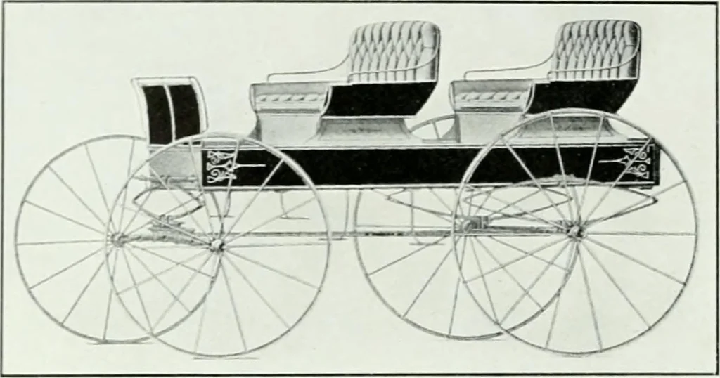 An illustration from The buggy from Glengarry : fine grade vehicles manufactured by the Munro & McIntosh Carriage Co., Limited, Alexandria, Ontario, Canada. --, 1890, leaf 91