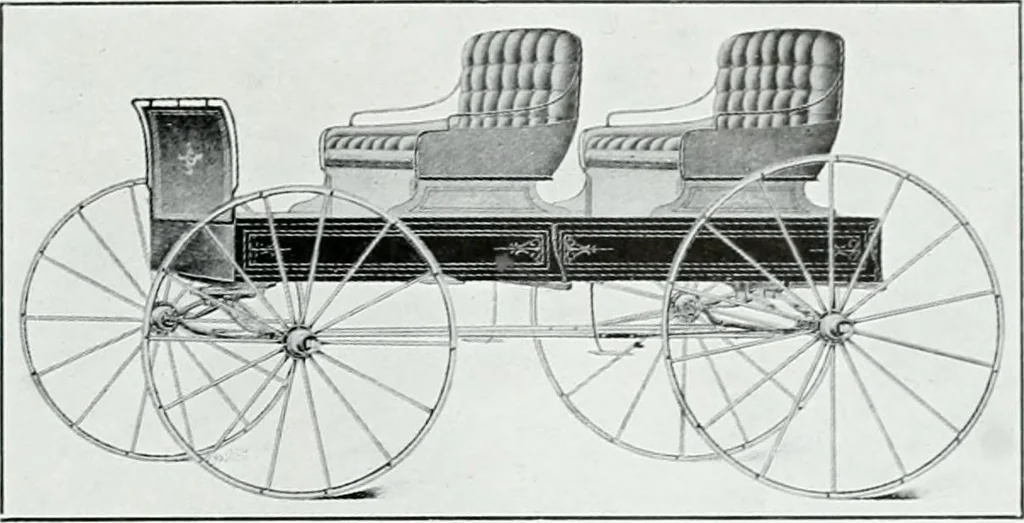 An illustration from The buggy from Glengarry : fine grade vehicles manufactured by the Munro & McIntosh Carriage Co., Limited, Alexandria, Ontario, Canada. --, 1890, leaf 92