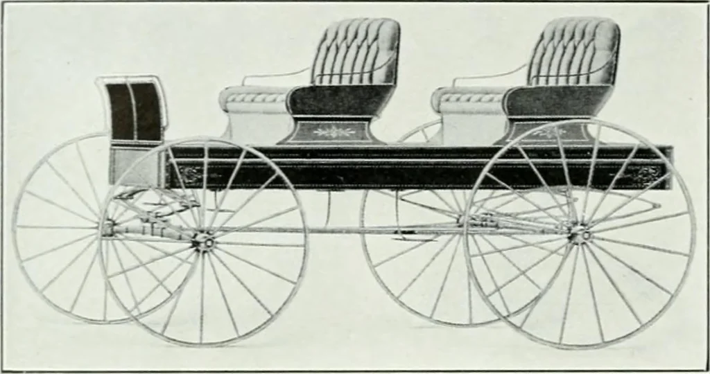 An illustration from The buggy from Glengarry : fine grade vehicles manufactured by the Munro & McIntosh Carriage Co., Limited, Alexandria, Ontario, Canada. --, 1890, leaf 93