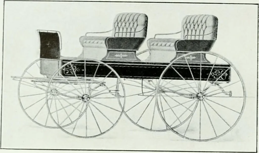 An illustration from The buggy from Glengarry : fine grade vehicles manufactured by the Munro & McIntosh Carriage Co., Limited, Alexandria, Ontario, Canada. --, 1890, leaf 95