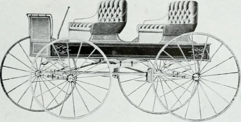 An illustration from The buggy from Glengarry : fine grade vehicles manufactured by the Munro & McIntosh Carriage Co., Limited, Alexandria, Ontario, Canada. --, 1890, leaf 96