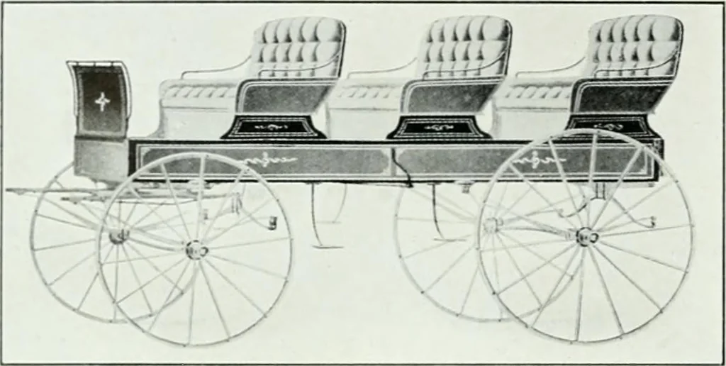 An illustration from The buggy from Glengarry : fine grade vehicles manufactured by the Munro & McIntosh Carriage Co., Limited, Alexandria, Ontario, Canada. --, 1890, leaf 97