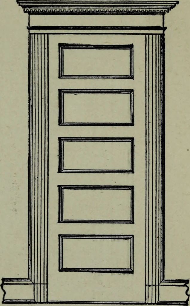 An illustration from Builder's architectural drawing self-taught : containing descriptions of drawing instruments and accessories, with rules for using them, and hints as to their care and management ..., 1903, leaf 193