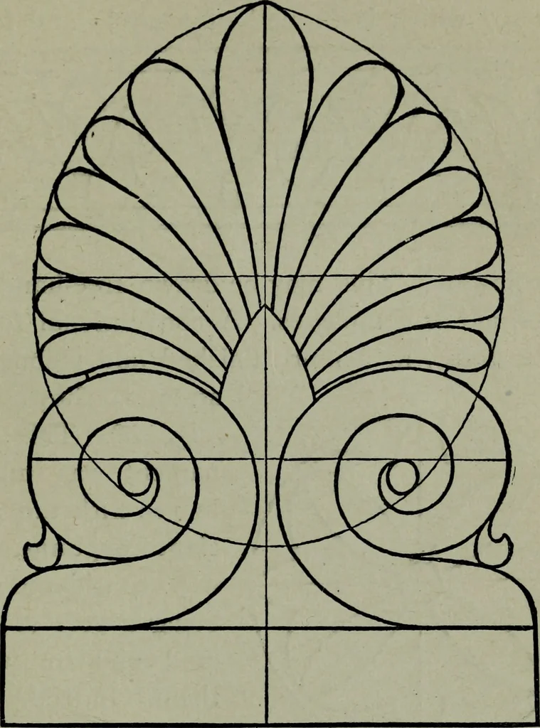 An illustration from Builder's architectural drawing self-taught : containing descriptions of drawing instruments and accessories, with rules for using them, and hints as to their care and management ..., 1903, leaf 229