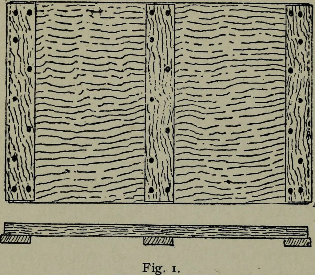 An illustration from Builder's architectural drawing self-taught : containing descriptions of drawing instruments and accessories, with rules for using them, and hints as to their care and management ..., 1903, leaf 32