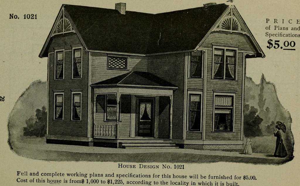 An illustration from Builder's architectural drawing self-taught : containing descriptions of drawing instruments and accessories, with rules for using them, and hints as to their care and management ..., 1903, leaf 339